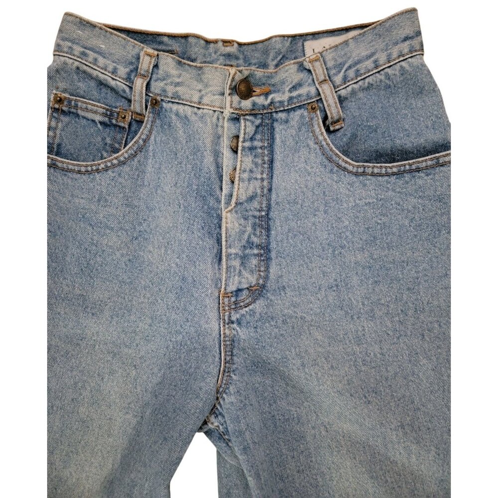 Vintage LAWMAN Western Rodeo High-Waisted Light Denim Tapered Jeans Women's Sz 7 - Picture 3 of 8